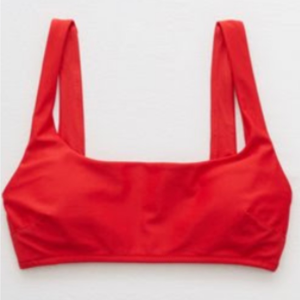 aerie wide strap scoop bikini top